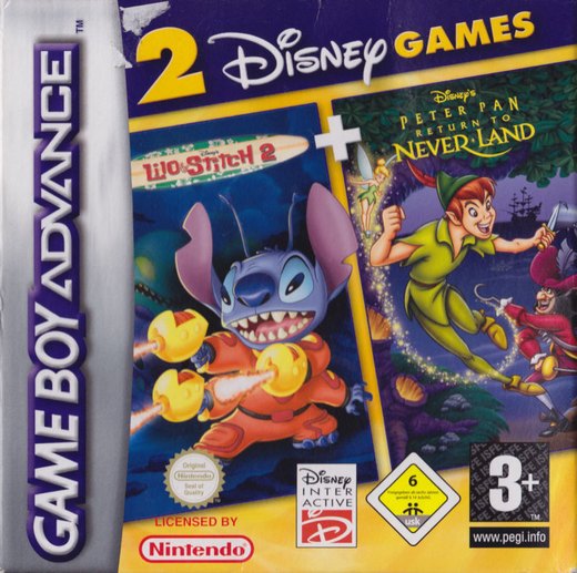 2 Disney Games: Lilo & Stitch 2 + Peter Pan: Return to Neverland box art