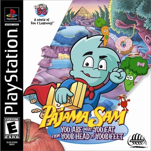 Pajama Sam: You Are What You Eat from Your Head to Your Feet box art