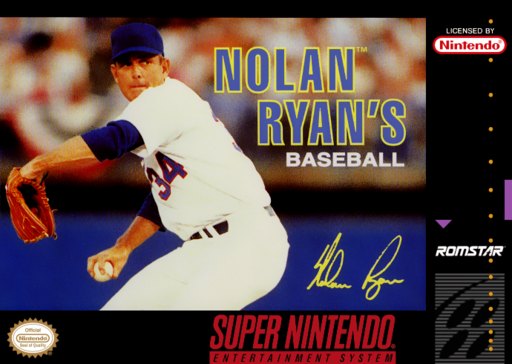 Nolan Ryan's Baseball box art