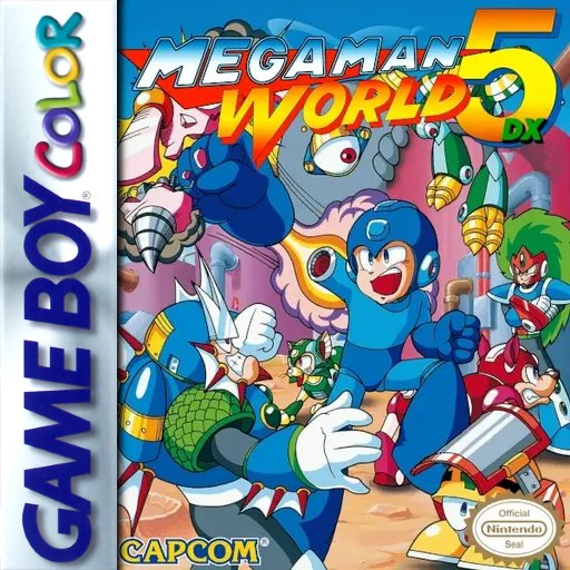 Mega Man World 5 DX box art