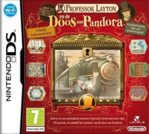 Professor Layton en de Doos van Pandora box art