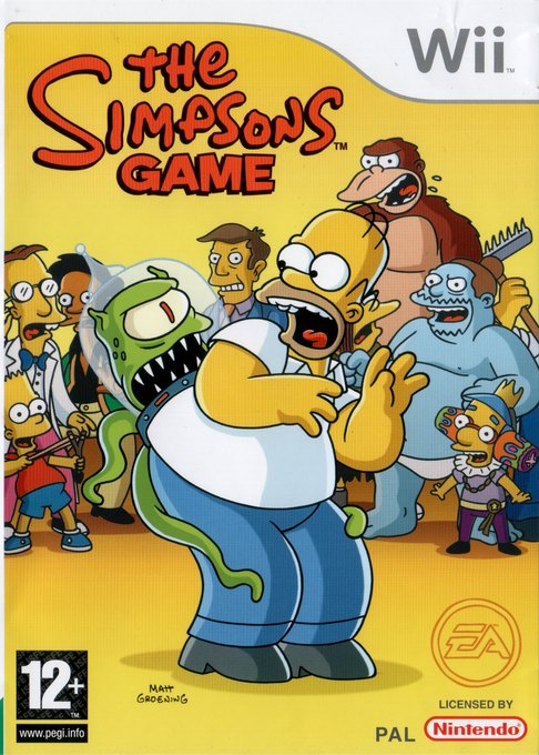 The Simpsons Game box art