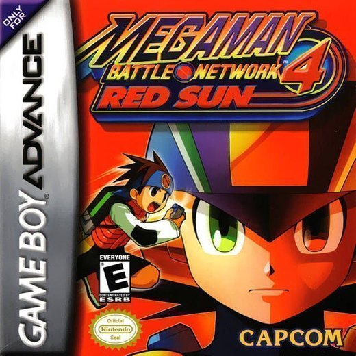 Mega Man Battle Network 4: Red Sun box art