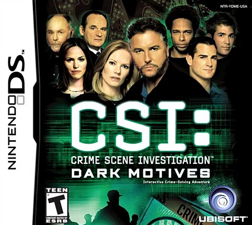 CSI: Crime Scene Investigation: Dark Motives box art