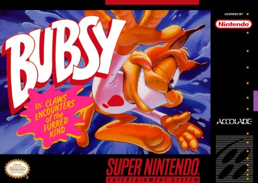 Bubsy in: Claws Encounters of the Furred Kind box art