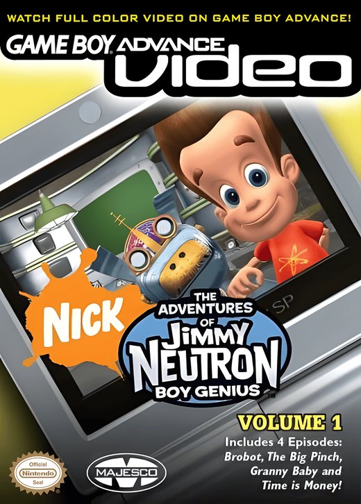 Game Boy Advance Video: The Adventures of Jimmy Neutron Boy Genius: Volume 1 box art