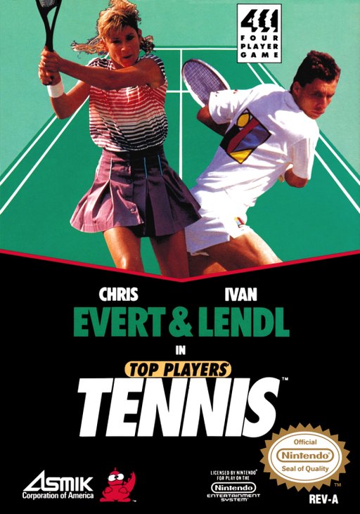 Chris Evert _ Ivan Lendl in Top Players' Tennis box art