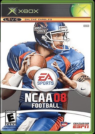 NCAA Football 08 box art
