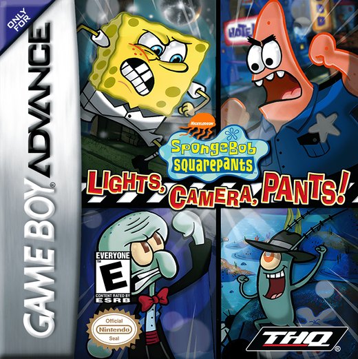 SpongeBob SquarePants: Lights, Camera, Pants! box art