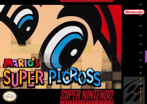 Mario's Super Picross box art