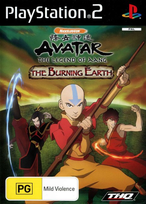Nickelodeon Avatar: The Legend of Aang: The Burning Earth box art