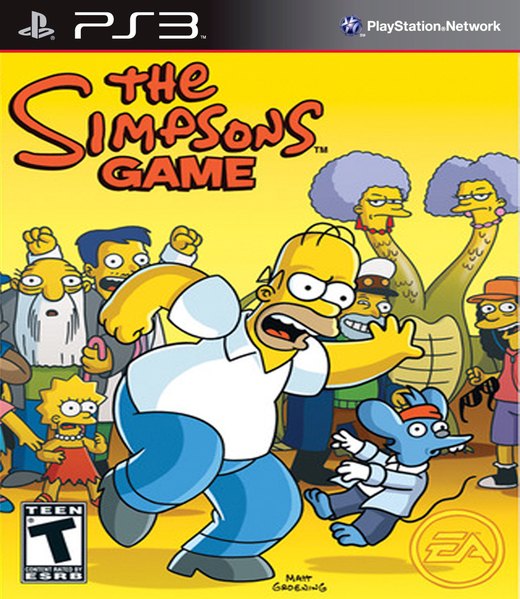 The Simpsons Game box art