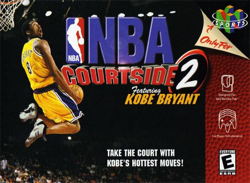 NBA Courtside 2 featuring Kobe Bryant box art