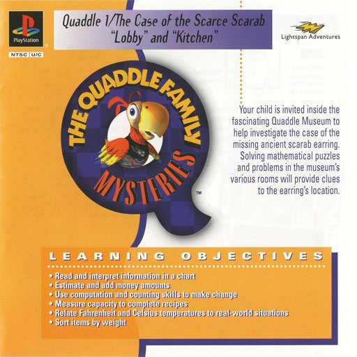 Quaddle Family Mysteries, The 1: The Case of the Scarce Scarab: Lobby _ Kitchen box art