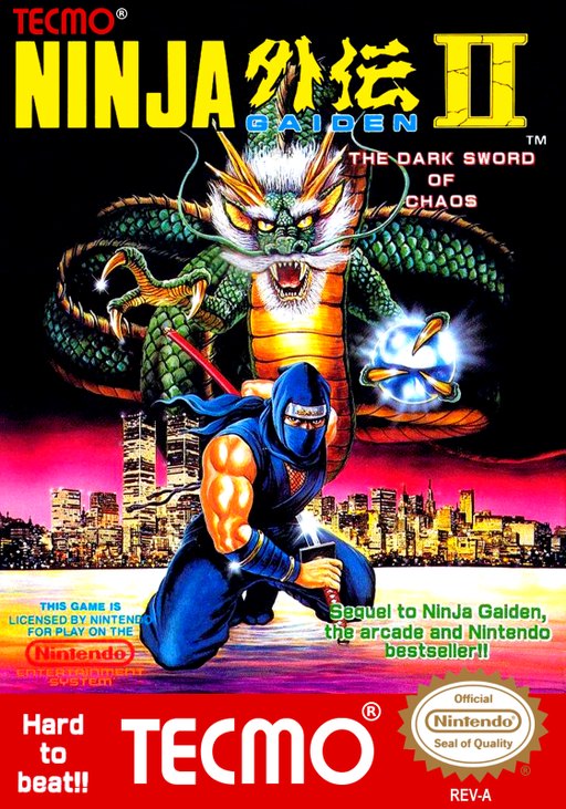 Ninja Gaiden II: The Dark Sword of Chaos box art