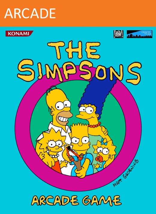 The Simpsons Arcade Game box art