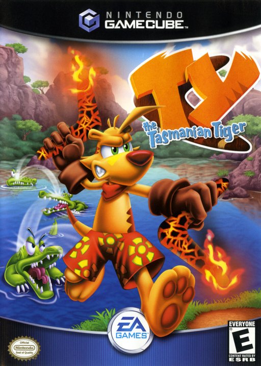 TY the Tasmanian Tiger box art