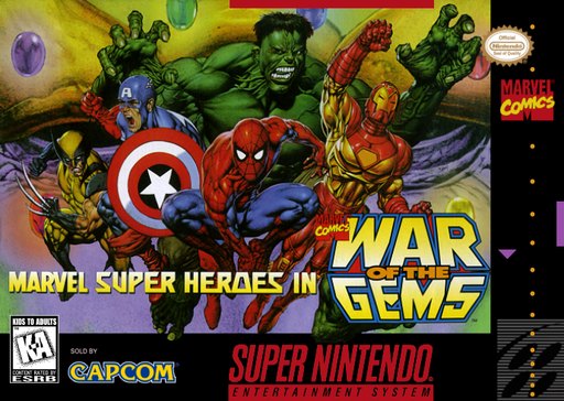 Marvel Super Heroes in War of the Gems box art