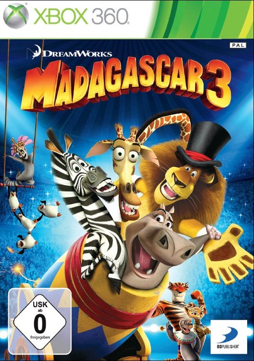 Madagascar 3: The Video Game box art