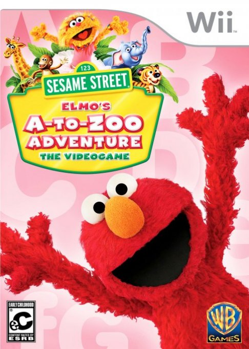 Sesame Street: Elmo's A-to-Zoo Adventure: The Videogame box art