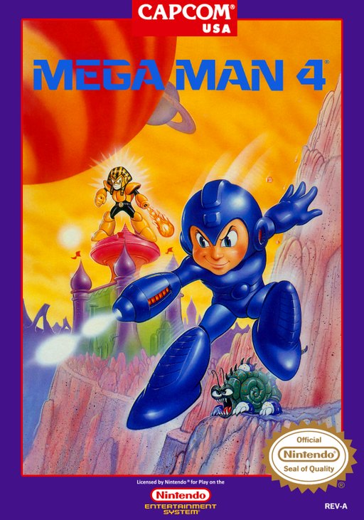 Mega Man 4 box art