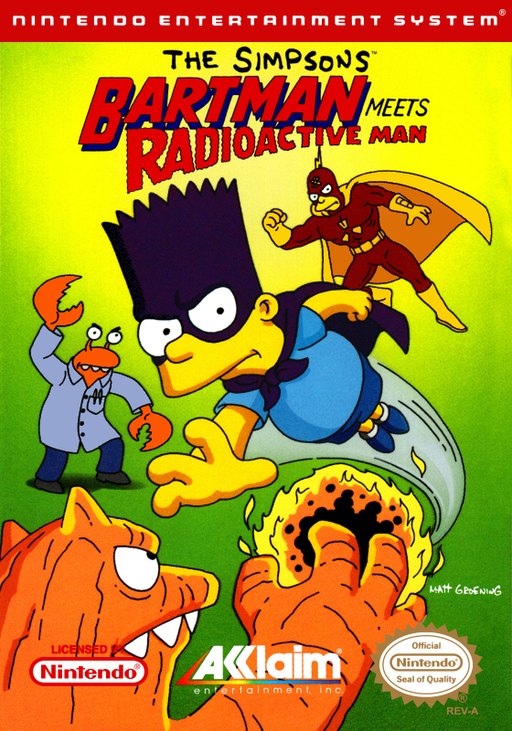 The Simpsons: Bartman Meets Radioactive Man box art