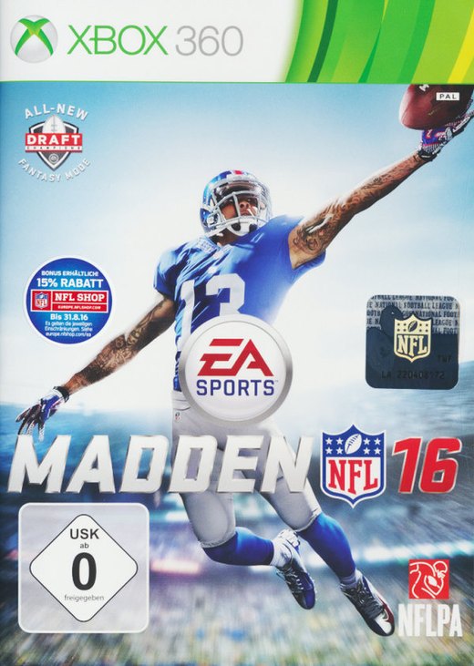 Madden NFL 16 box art