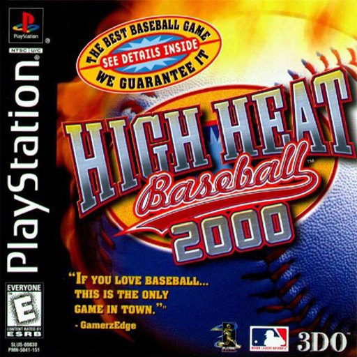 High Heat Baseball 2000 box art