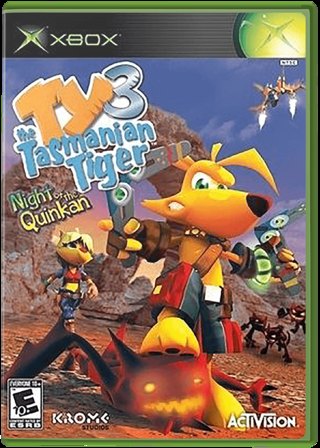 Ty the Tasmanian Tiger 3: Night of the Quinkan box art