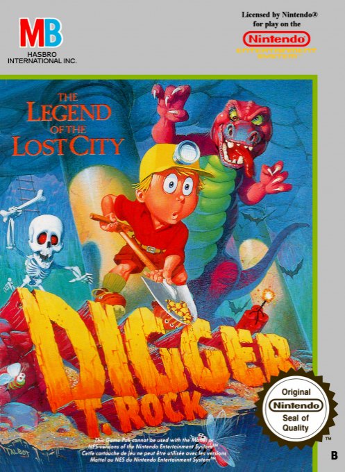 Digger T. Rock: The Legend of the Lost City box art