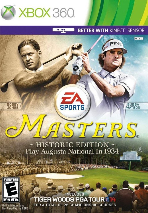 Tiger Woods PGA Tour 14: Masters Historic Edition box art