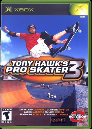 Tony Hawk's Pro Skater 3 box art