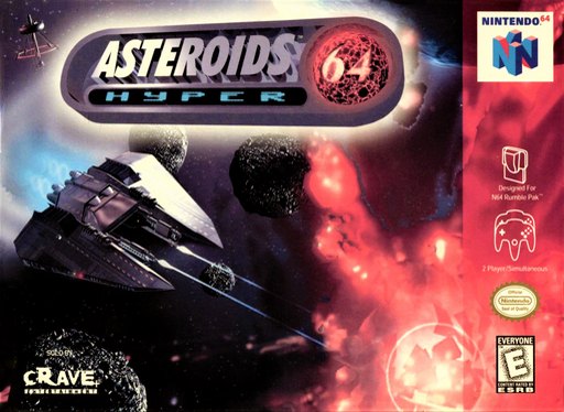 Asteroids Hyper 64 box art