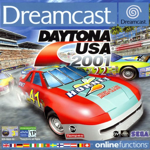 Daytona USA 2001 box art