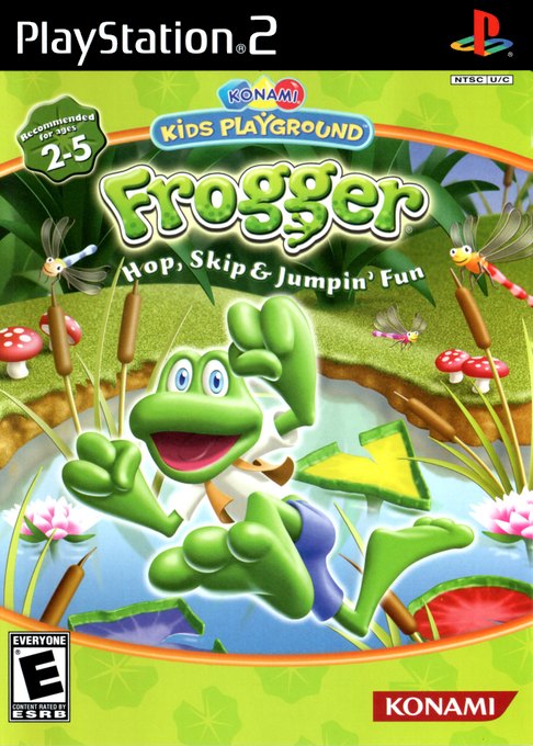 Konami Kids Playground: Frogger: Hop, Skip _ Jumpin' Fun box art
