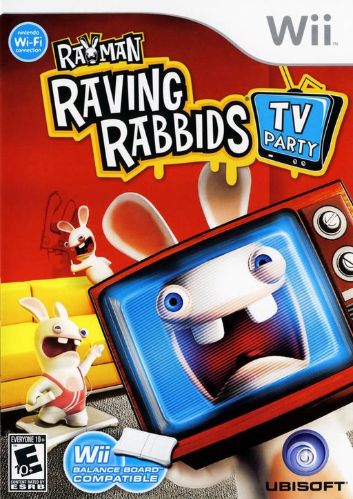 Rayman Raving Rabbids TV Party box art