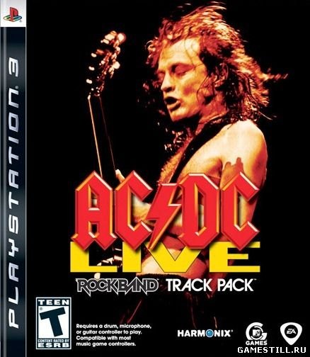 AC/DC Live: Rock Band Track Pack box art