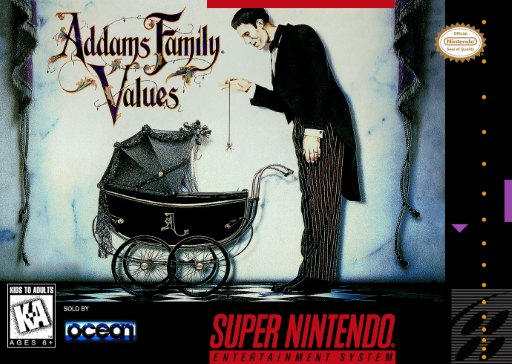Addams Family Values box art