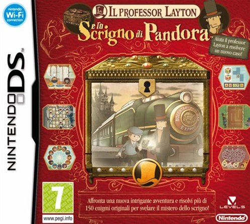 Professor Layton e lo Scrigno di Pandora, Il box art
