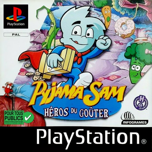 Pyjama Sam: Heros du Gouter box art