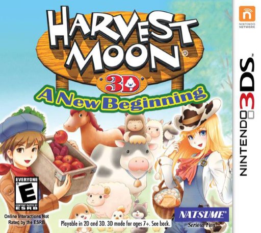 Harvest Moon 3D: A New Beginning box art