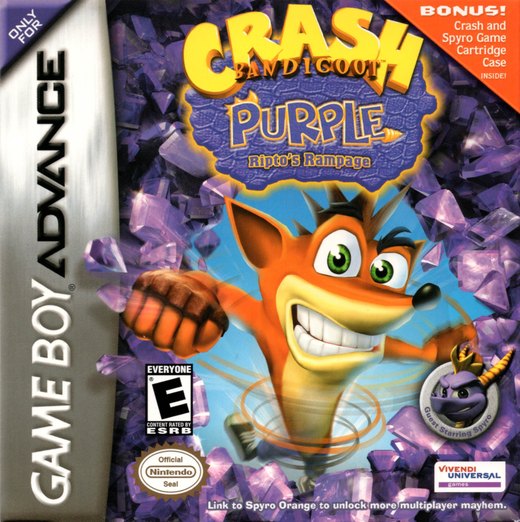 Crash Bandicoot Purple: Ripto's Rampage box art