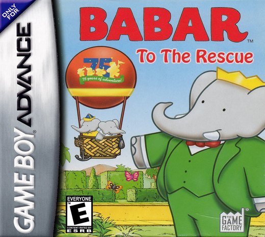 Babar to the Rescue box art