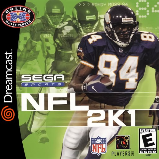 NFL 2K1 box art