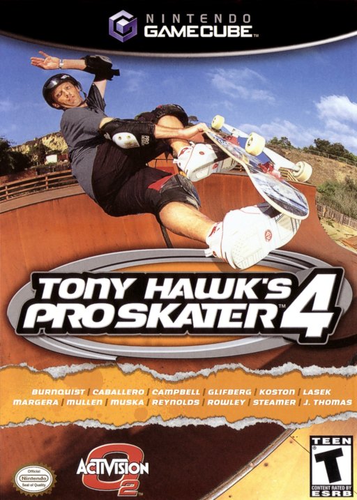 Tony Hawk's Pro Skater 4 box art