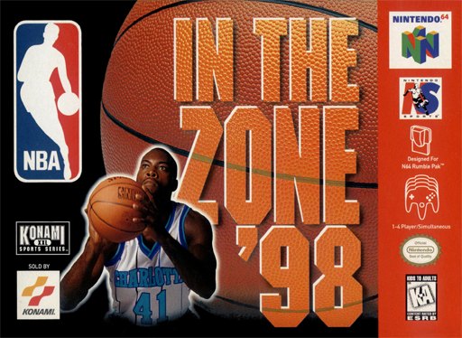NBA in the Zone '98 box art