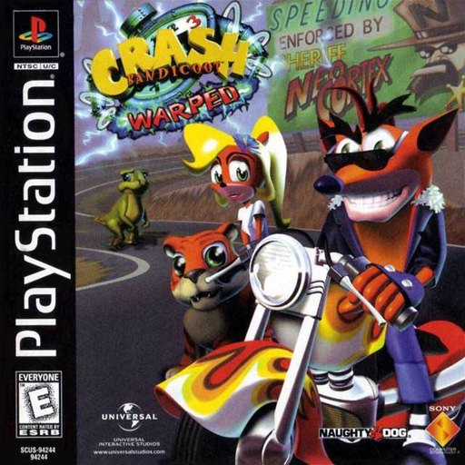 Crash Bandicoot: Warped box art