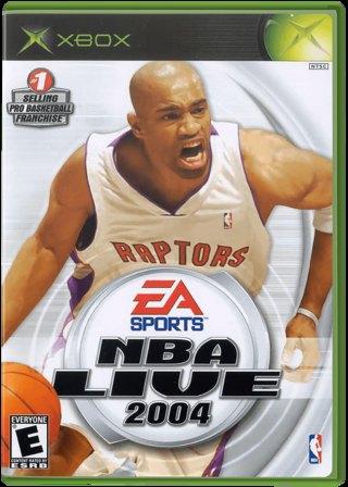 NBA Live 2004 box art