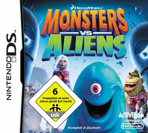 Monsters vs Aliens box art