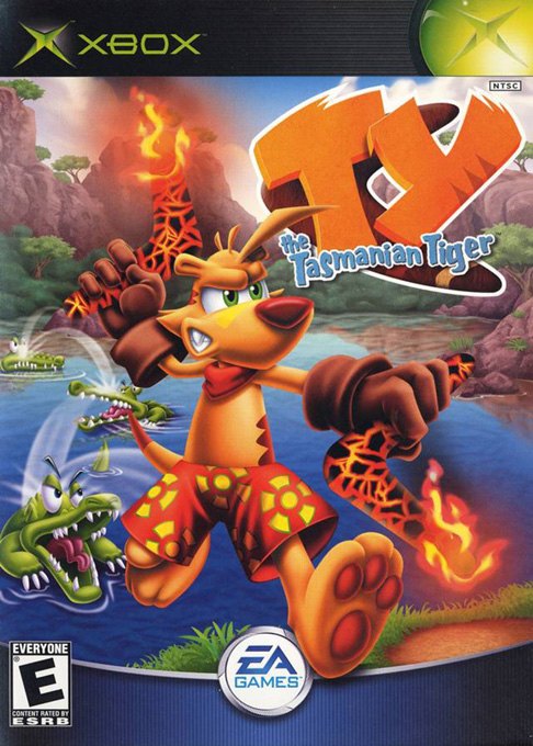 TY the Tasmanian Tiger box art